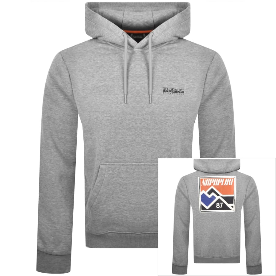 Napapijri B Guide Hoodie Grey | Mainline Menswear us